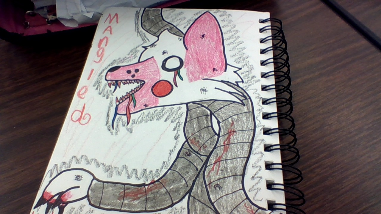 So this is mangle from fnaf so ya..........