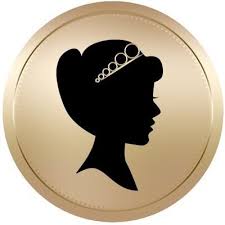 Gold Queen Silhouette