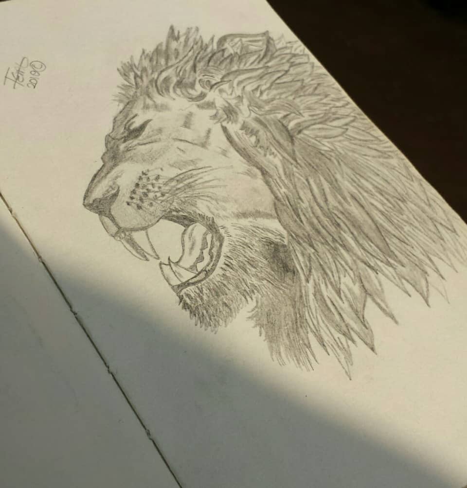 Achieved this  effect with the use of a mechanical pencil