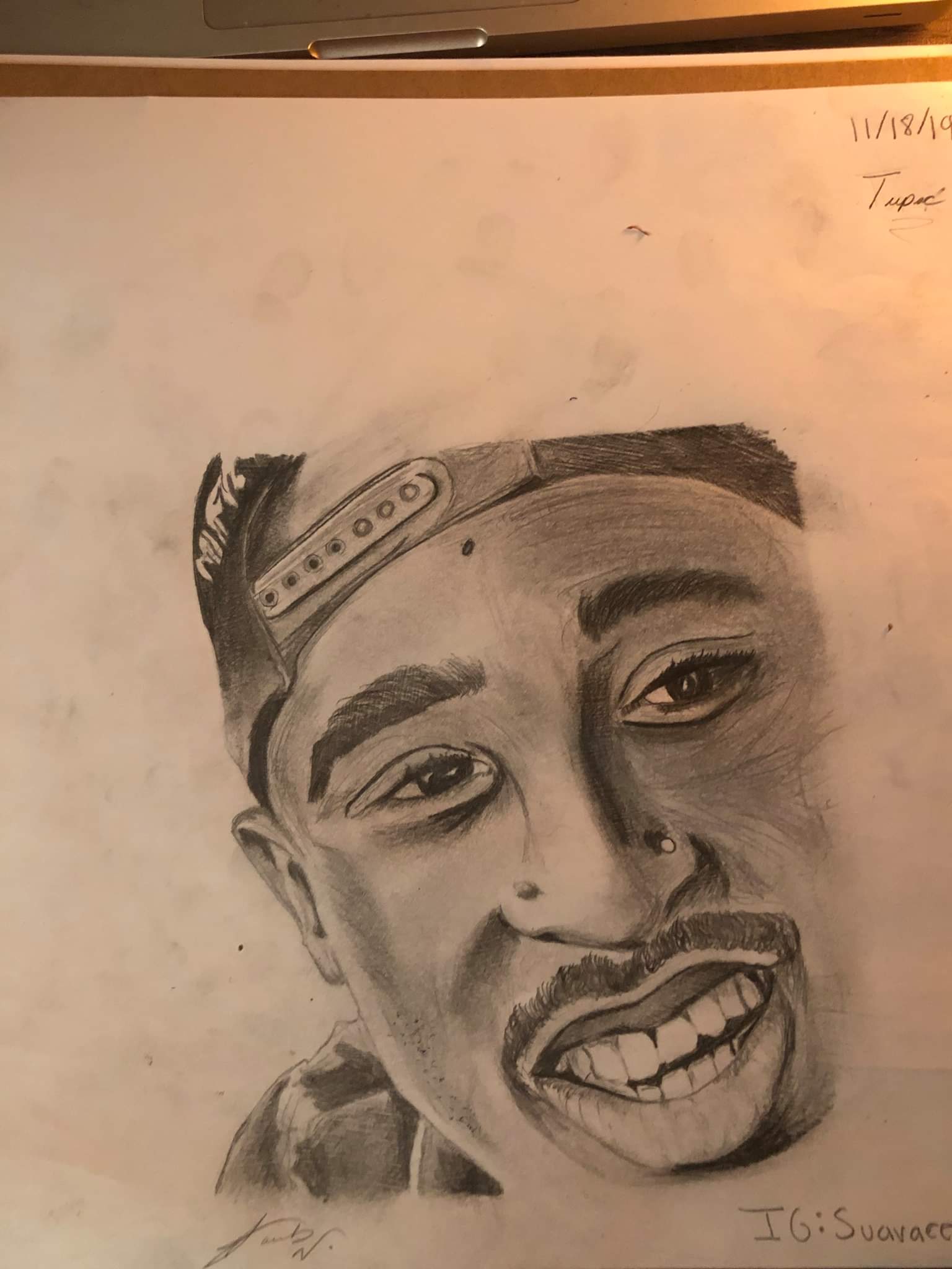 Tupac Shakur drawing
