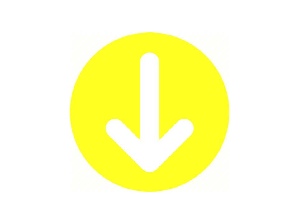 Yellow circle with downward white arrow