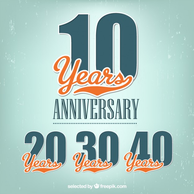 626x626 Anniversary Labels Vector Free Download