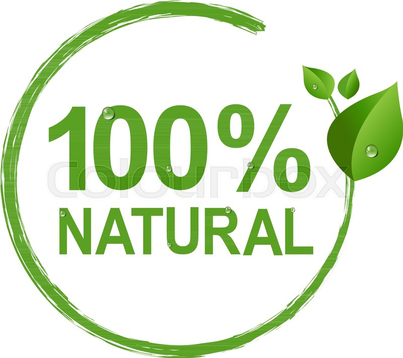 800x711 100% Natural Logo Symbol Transparent Background, Vector