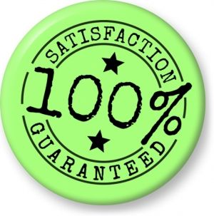 300x303 100 Percent Satisfaction Guaranteed Vector