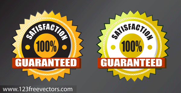 600x309 Satisfaction Guarantee Vector 123freevectors