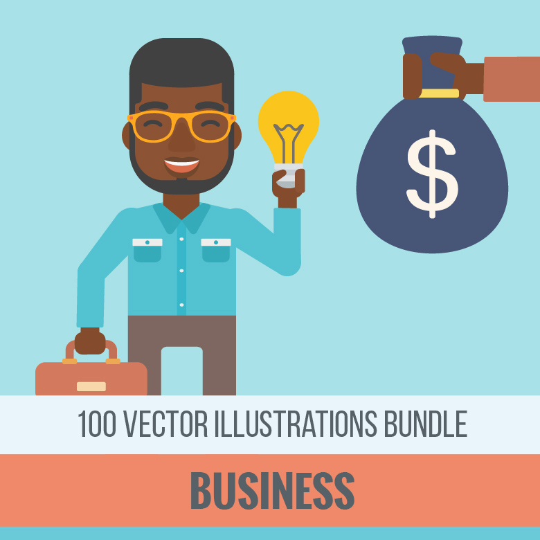 780x780 Business Vector Illustrations Bundle