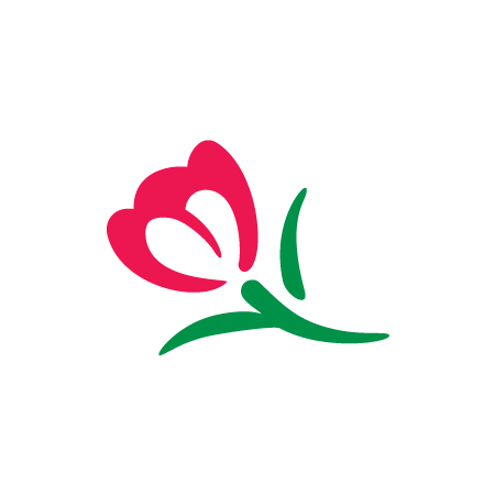 450x450 Flowers Logo Template. 100% Vector. Ready To Print.