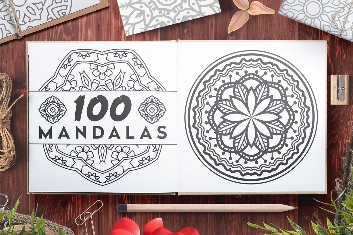 1158x772 100 Vector Mandala Ornaments