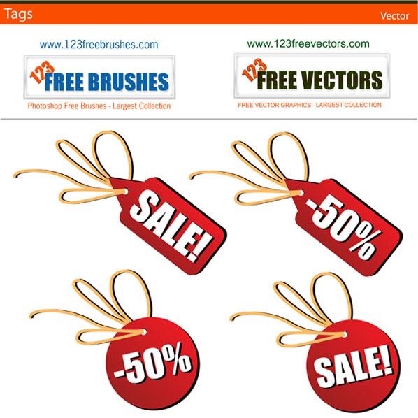 598x598 Sales Tag Vector By 123freevectors