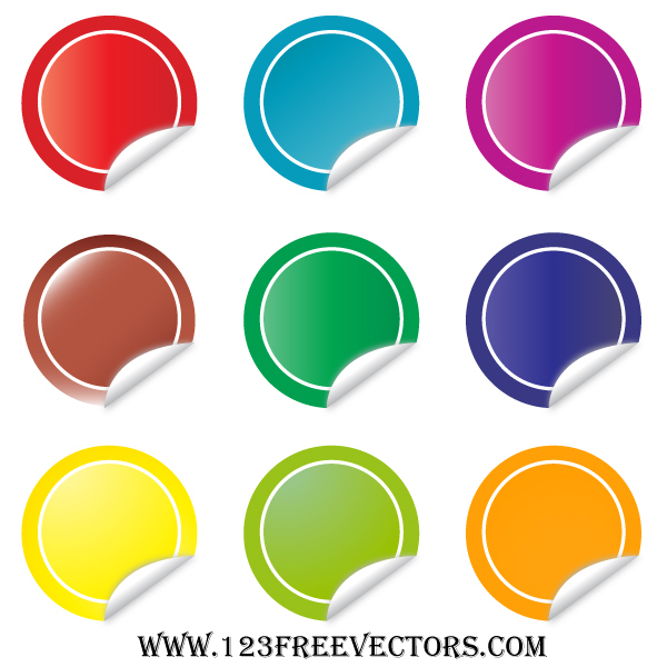 600x600 Sticker Vector By 123freevectors
