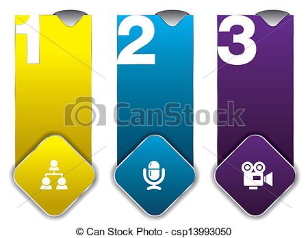 450x348 Tag With Number 123. Vector For Business Concepts With Icons Can