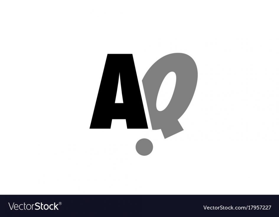 945x737 Logos. Logo With Aq Aq A Q Black White Grey Alphabet Letter Logo
