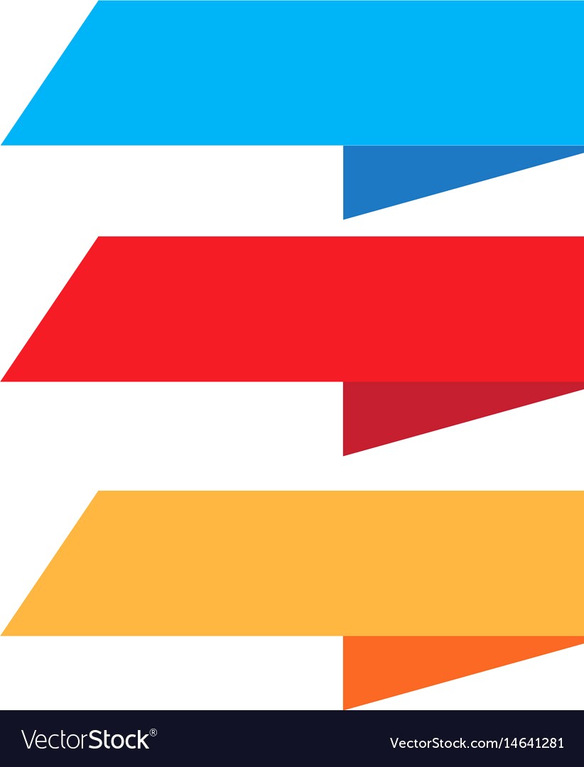 822x1080 Three Ribbon Banner On White Background Vector 14641281 13