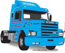 225x183 18 Wheeler Free Vector 4vector