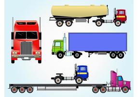 286x200 18 Wheeler Free Vector Art