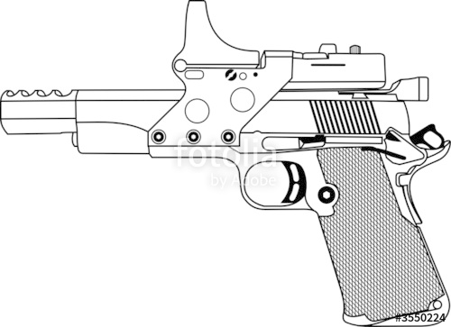 500x363 Pistole 1911 Ipsc Open Stock Image And Royalty Free Vector Files