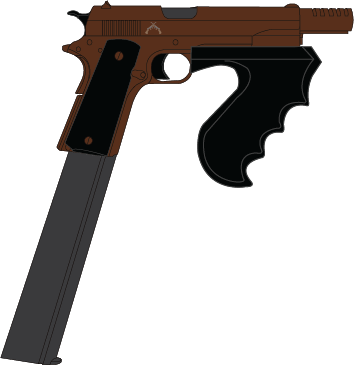 354x366 19 1911 Vector Pistol Huge Freebie! Download For Powerpoint