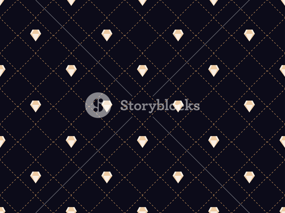 1000x750 Art Deco Seamless Pattern With Diamonds. Style 1920s, 1930s