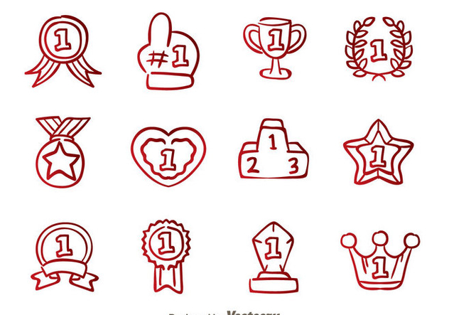 632x443 First Place Badge Hand Draw Icons Free Vector Download 326655