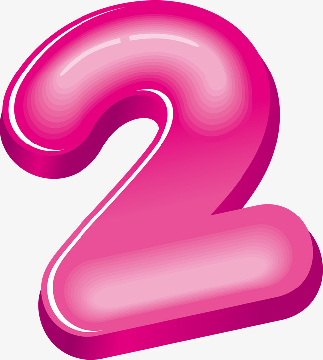 650x725 Pink Number 2, 3d Numbers, Arabic Numerals, Art Figures Png And