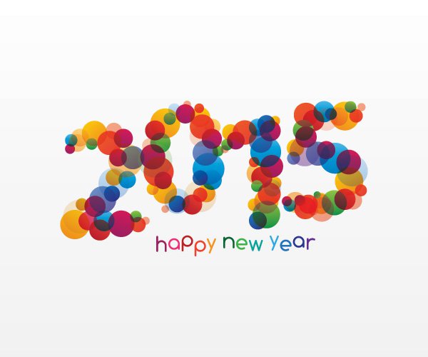600x500 Happy New Year 2015 Vector Graphic Vector Free Vector Download