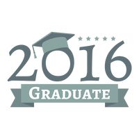 200x200 Class Of 2016 Design Vector Image