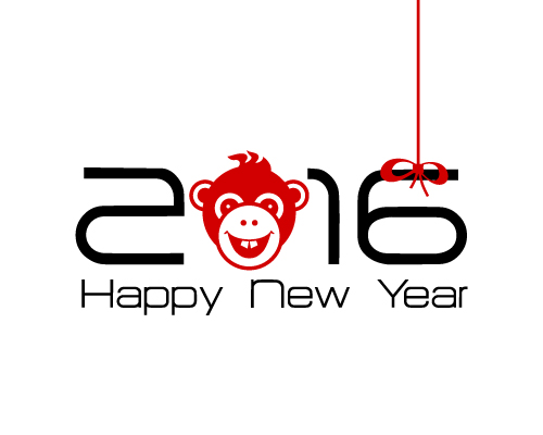 500x400 2016 Year Of The Monkey Vector Material 02 Free Download