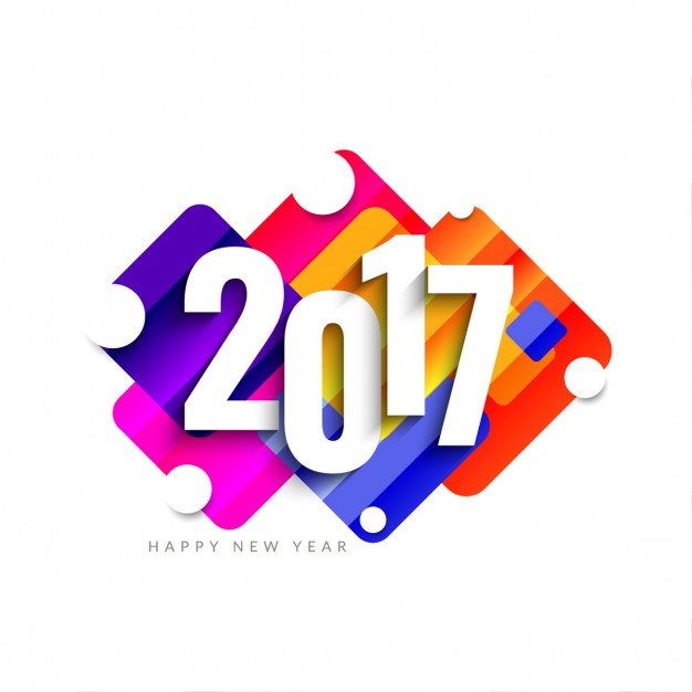 626x626 Colorful Background Of 2017 Vector Free Download