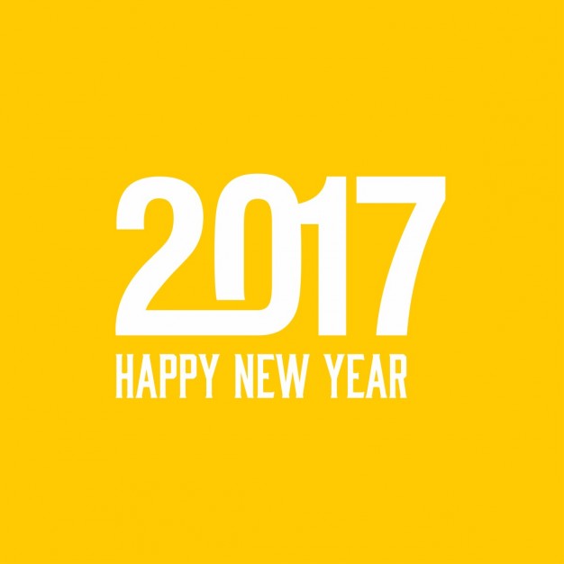 626x626 Yellow Background For The New Year 2017 Vector Free Download