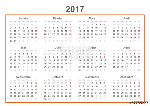 500x354 2017 French Calendar Stock Image And Royalty Free Vector Files On
