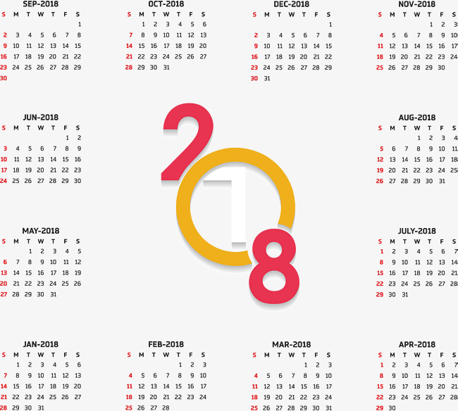 650x584 Color 2018 Calendar, Vector Png, Calendar, 2018 Png And Vector For