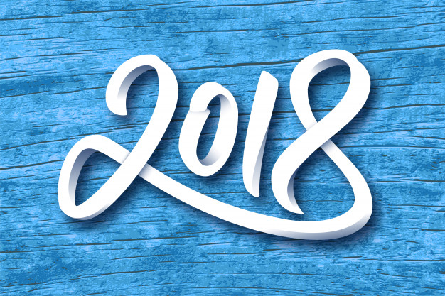 626x417 Happy New Year 2018 Vector Premium Download