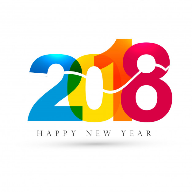 626x626 Modern 2018 New Year Background Vector Premium Download