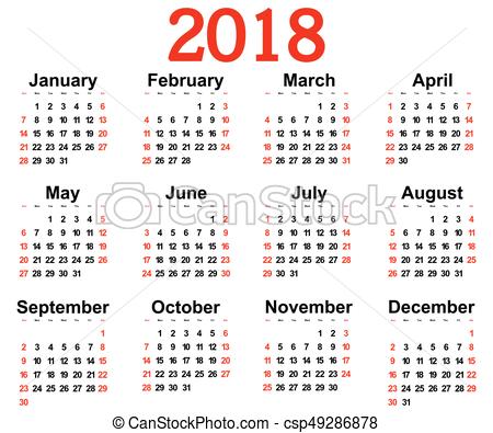 450x395 Great New Wall Calendar 2018. Illustration. Great New Wall