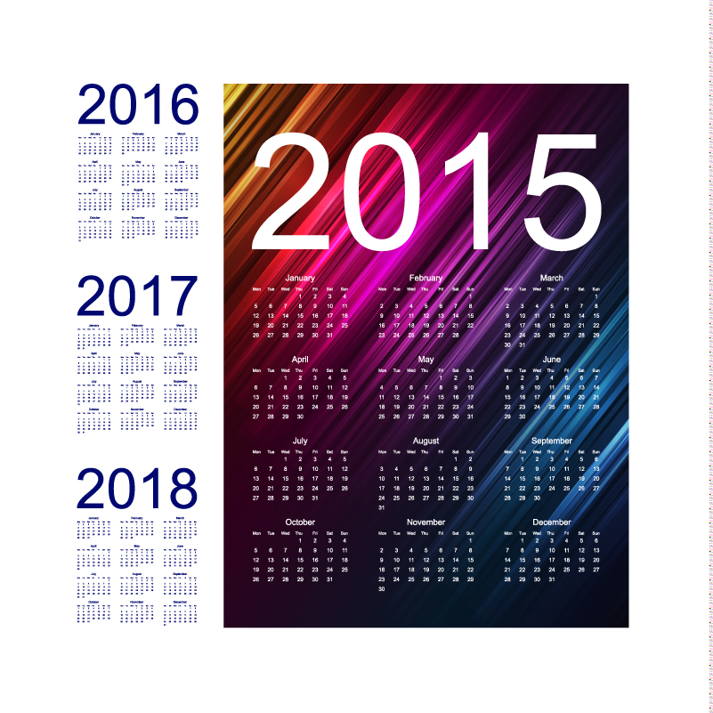 2018 Vector Calendar at GetDrawings | Free download