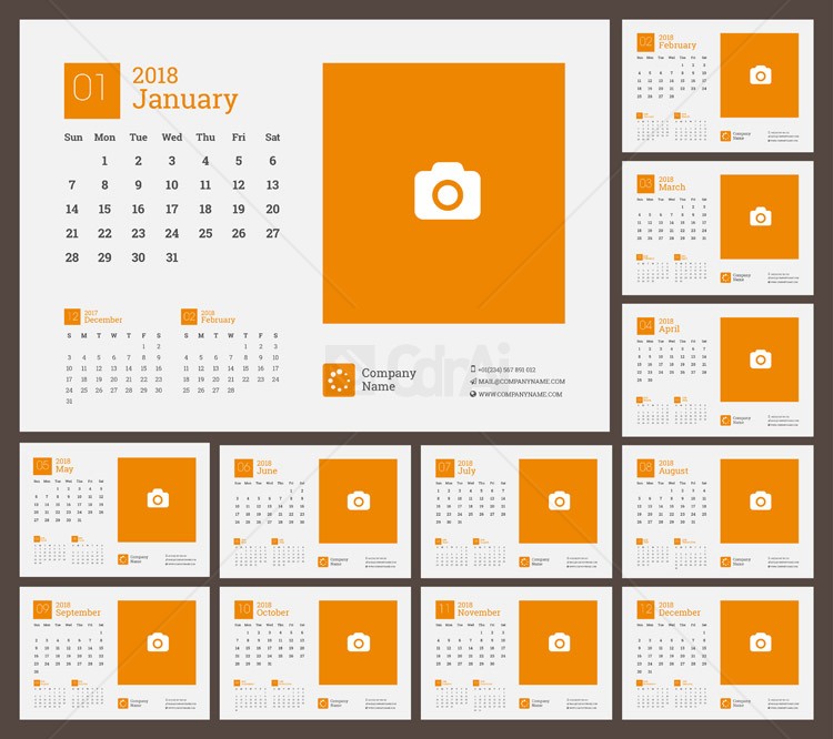 2018 Vector Calendar at GetDrawings | Free download