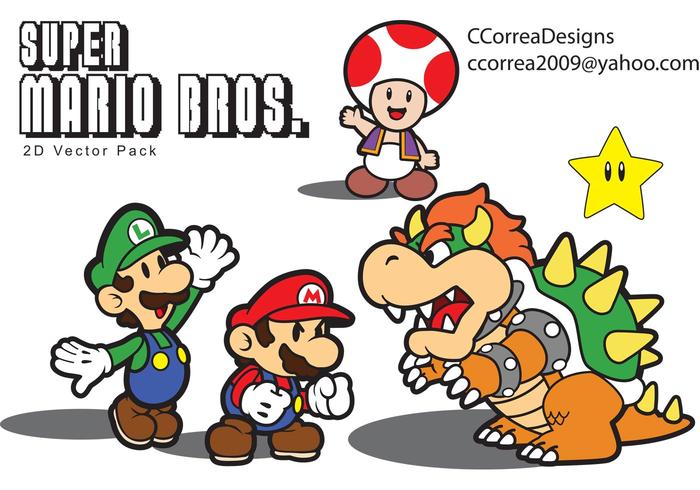 700x490 Super Mario Vector Pack