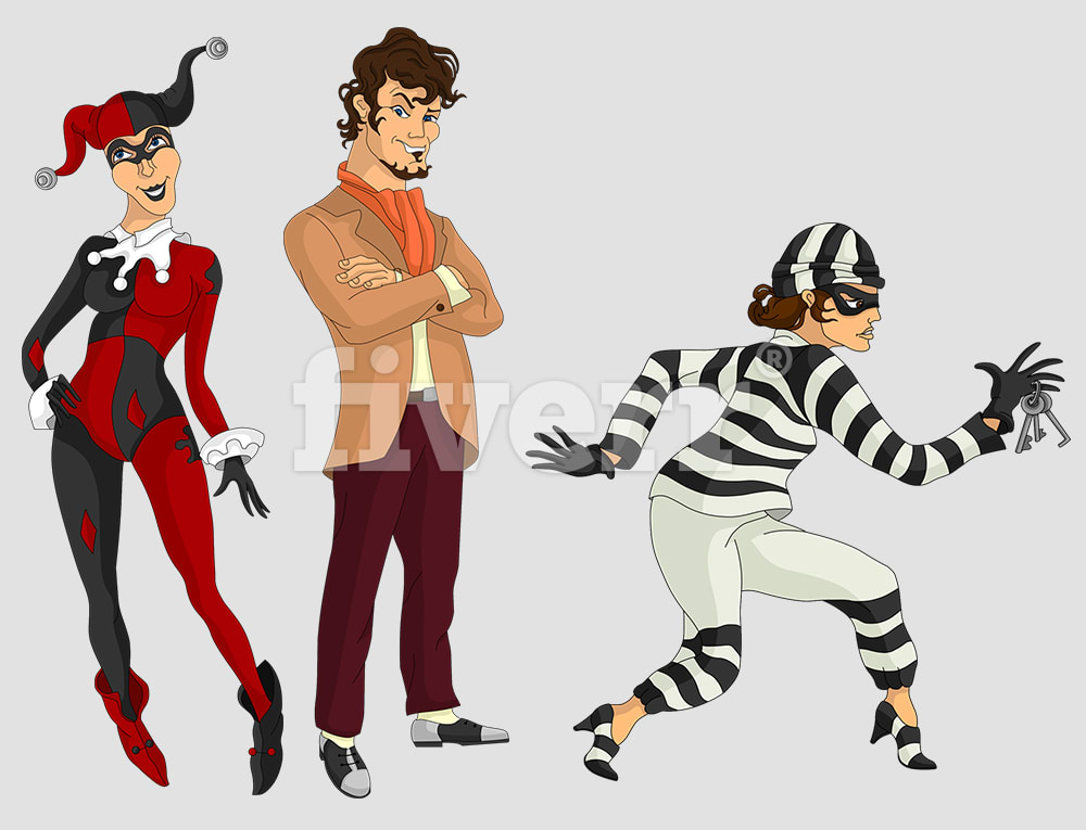 1000x765 Draw 2d Vector Cartoon Characters By Apexinfinityg