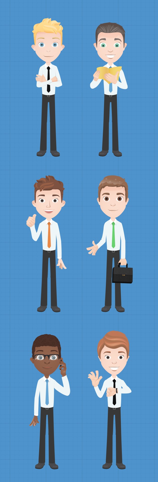 630x1918 Free Vector Characters