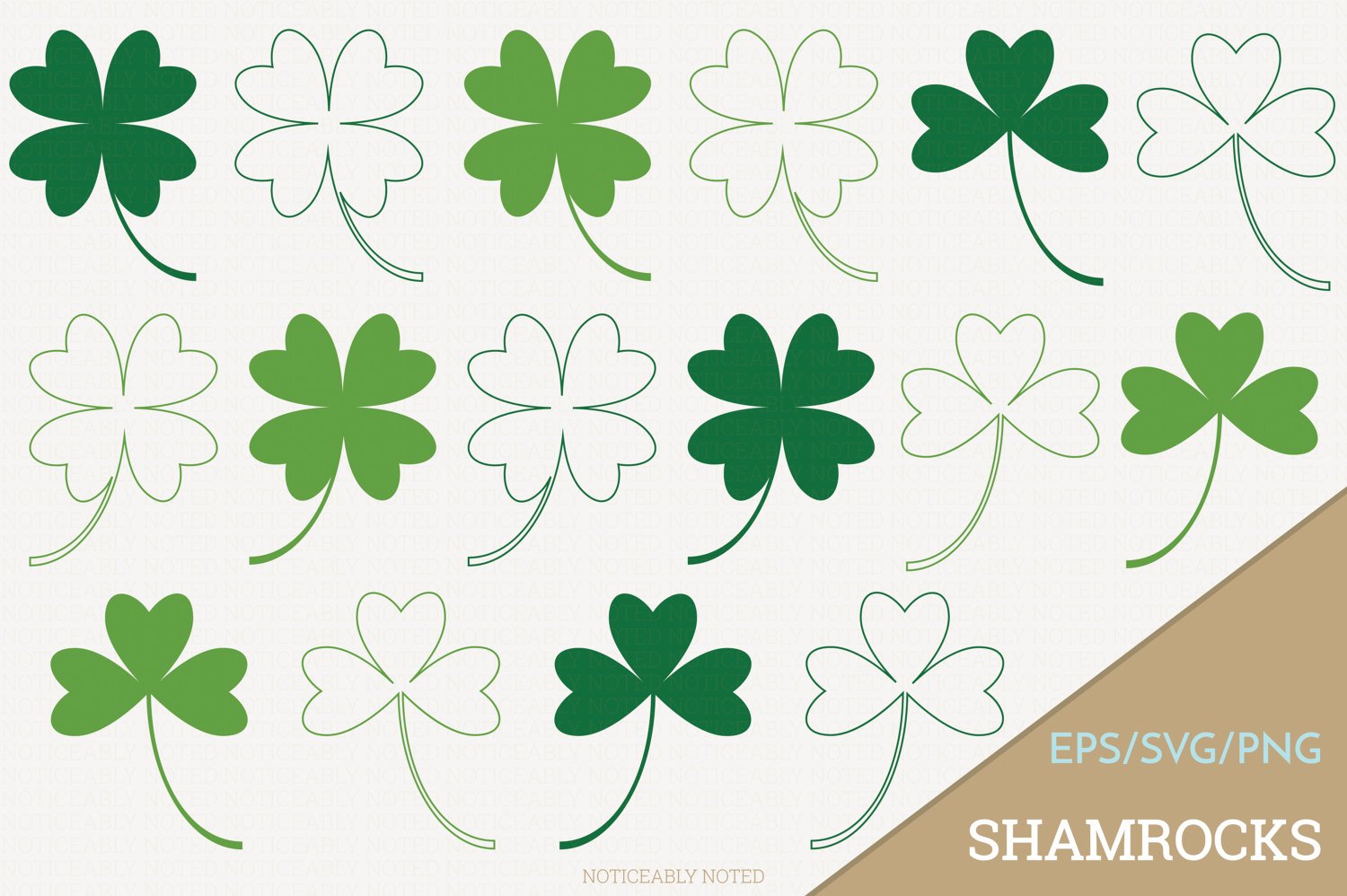 1500x998 Shamrock Vector Four Leaf Clover Clip Art Shamrocks Svg Etsy