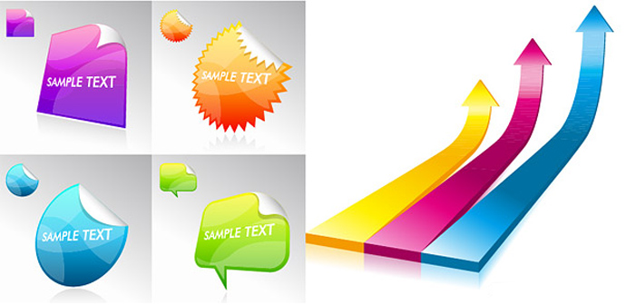 690x336 Angle 3d Shape Arrow Vector Webbyarts