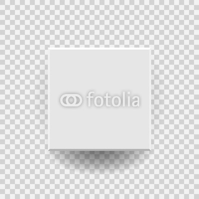 400x400 White Blank Package Cardboard Box Vector Icon In Flat Style. 3d