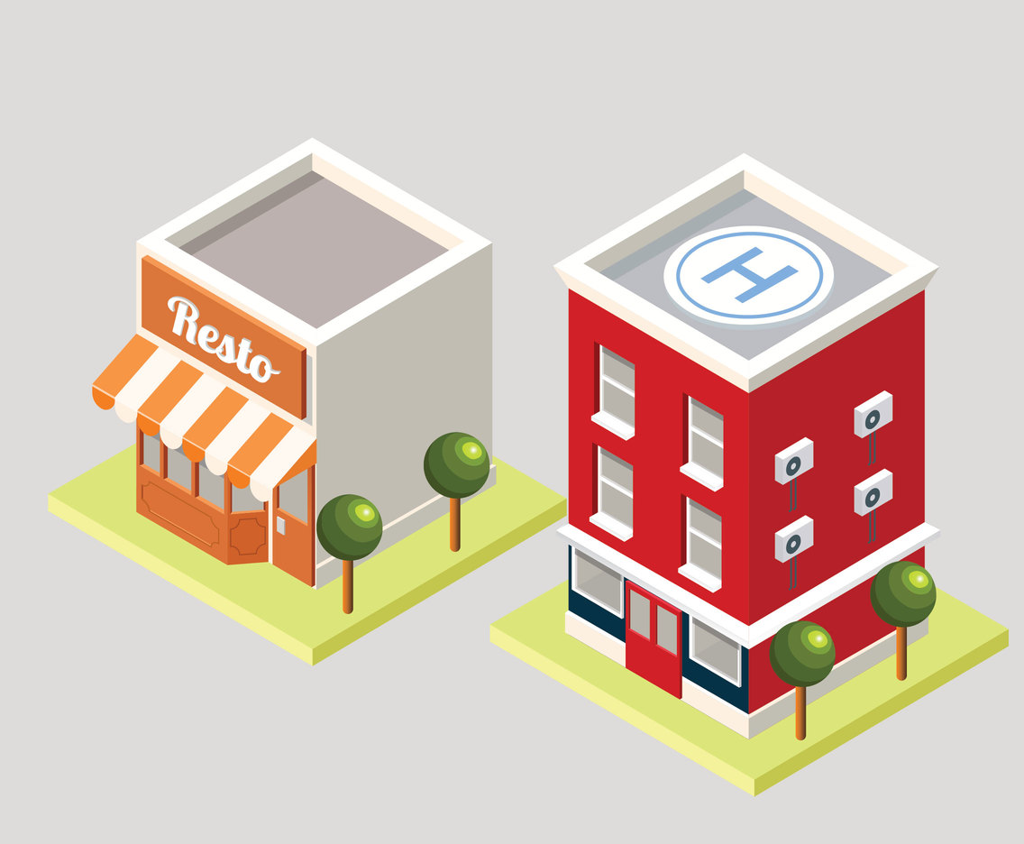 1136x936 3 D Building Vector Pack Vector Art Amp Graphics