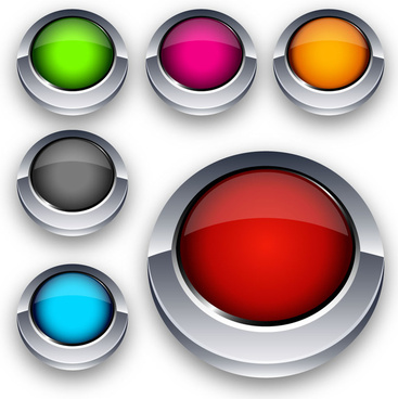 367x368 3d Round Button Free Vector Download (8,291 Free Vector) For