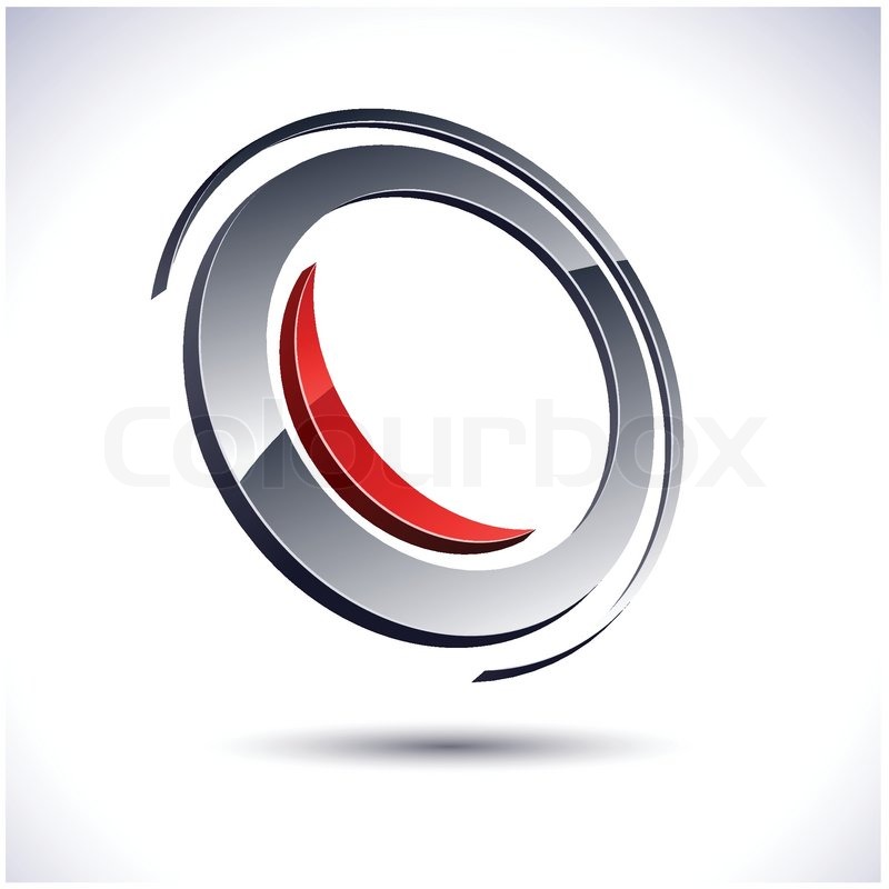 800x800 Abstract Modern 3d Round Logo. Vector. Stock Vector Colourbox