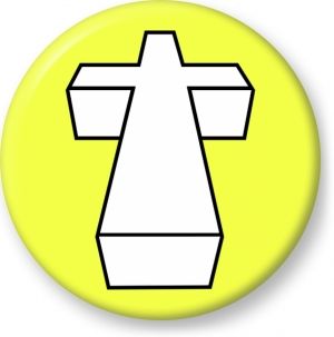 300x303 3d Cross Vector Drawing