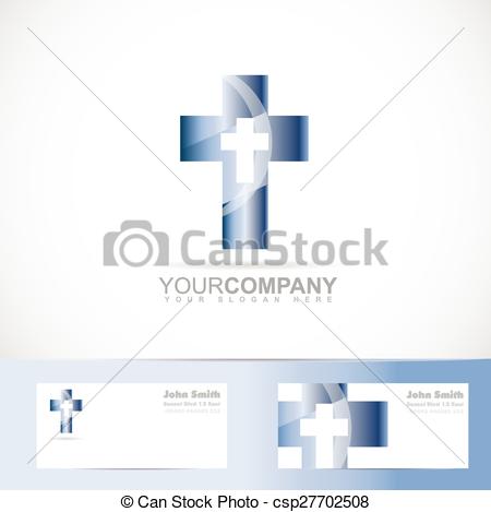 450x469 Blue Cross 3d Metal Logo. Vector Logo Template Of A Blue Cross 3d