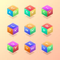 200x200 Abstract 3d Cube Banner Free Vector Art