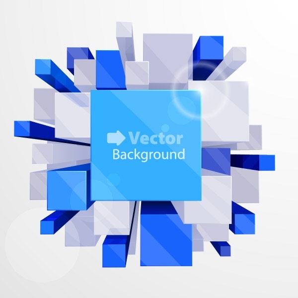 600x600 Beautiful Vector Background 3 Cube Free Vector In Encapsulated
