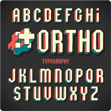 368x368 Colorful Font 3d Alphabet Graphic Free Vector Download (27,891